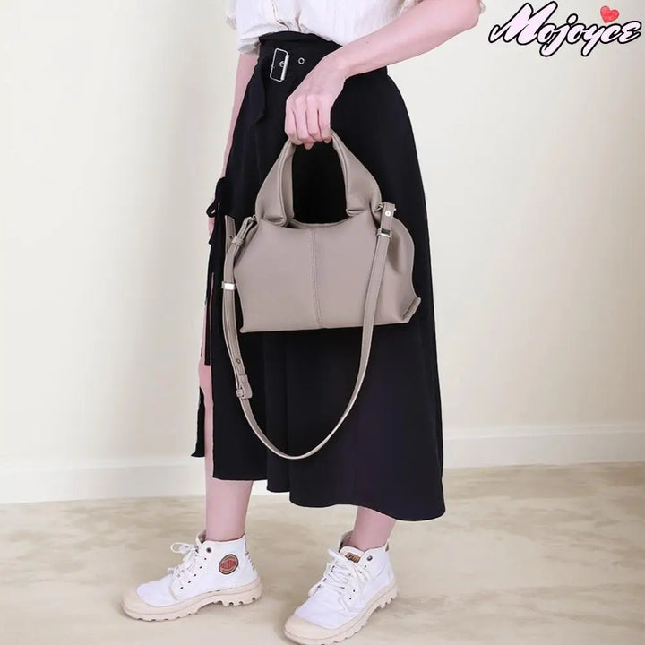 Fashion Cloud Shoulder Bag Ladies Retro Crossbody Bag Solid Color Dumpling Clutch Purse with Removable Strap Korean Tote Handbag - Vogue Vista UK