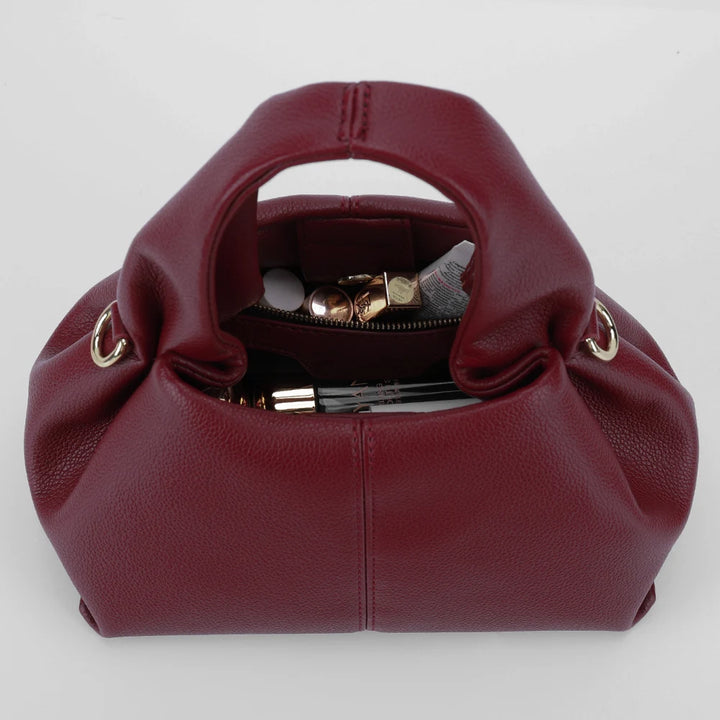 Fashion Cloud Shoulder Bag Ladies Retro Crossbody Bag Solid Color Dumpling Clutch Purse with Removable Strap Korean Tote Handbag - Vogue Vista UK