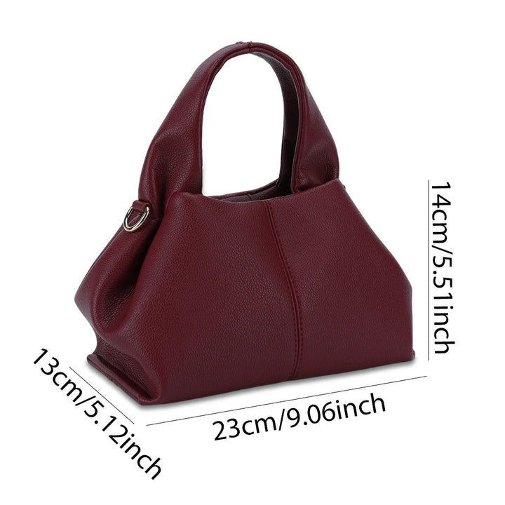 Fashion Cloud Shoulder Bag Ladies Retro Crossbody Bag Solid Color Dumpling Clutch Purse with Removable Strap Korean Tote Handbag - Vogue Vista UK