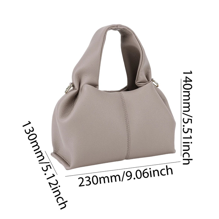 Fashion Cloud Shoulder Bag Ladies Retro Crossbody Bag Solid Color Dumpling Clutch Purse with Removable Strap Korean Tote Handbag - Vogue Vista UK