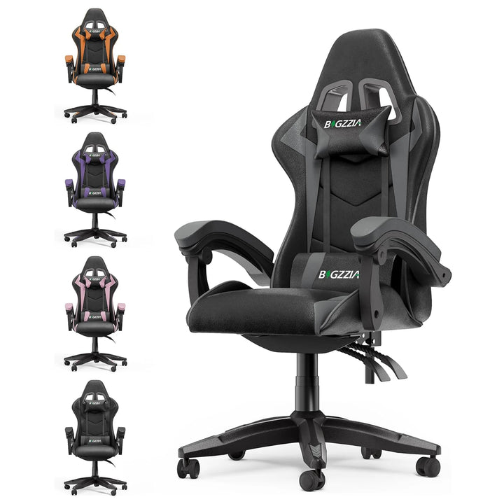 Gaming Chair Office Chair Ergonomic PU Leather Computer Desk Chair with Headrest and Lumbar Support Game Chairs Racing Chair - Vogue Vista UK