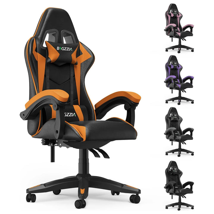 Gaming Chair Office Chair Ergonomic PU Leather Computer Desk Chair with Headrest and Lumbar Support Game Chairs Racing Chair - Vogue Vista UK