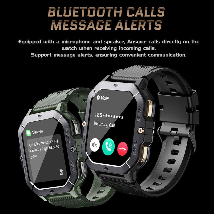Smart Watch 1ATM Waterproof Bluetooth Voice Calling Watches Heart Rate Blood Pressure Monitor Sports Fitness Tracker Smartwatch - Vogue Vista UK