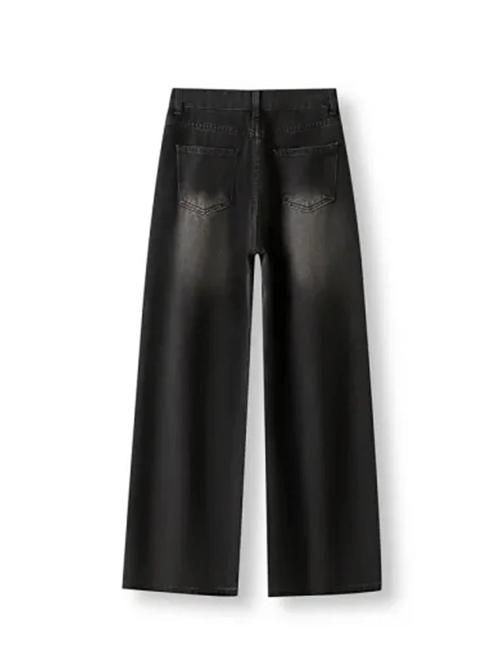 High Waist Women Jeans Y2K Slimming Loose Straight Baggy Denim Trousers - Vogue Vista UK