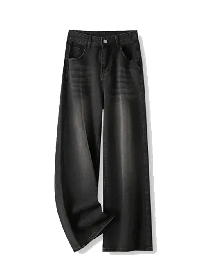 High Waist Women Jeans Y2K Slimming Loose Straight Baggy Denim Trousers - Vogue Vista UK