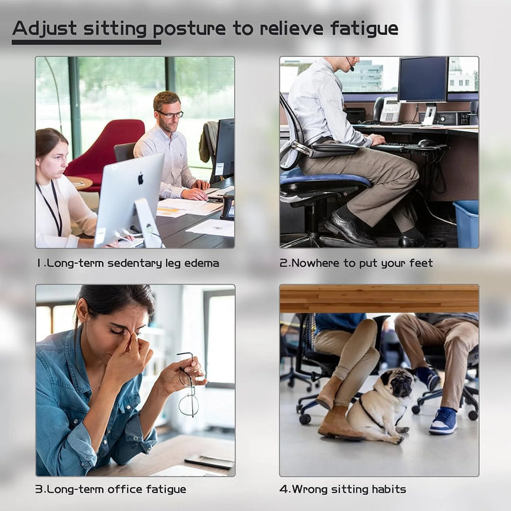Foot Rest Under Desk, Larger Size Office Desk Footrest,Rocking Foot Nursing Stool,Rocker Balance Board,Ergonomic Design for Post - Vogue Vista UK