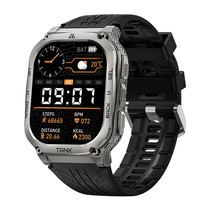 2024 Original KOSPET TANK M3 Smart Watch Men Smartwatch For Women 480mAh Digital Fitness AMOLED AOD Bluetooth Waterproof Watches - Vogue Vista UK