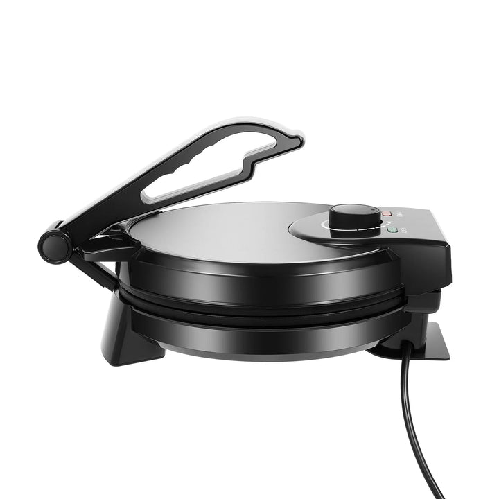 1200W Roti Maker Non-stick Coating Temperature Adjustable High Safety Compact & Lightweight Round Double-sided Heating - Vogue Vista UK