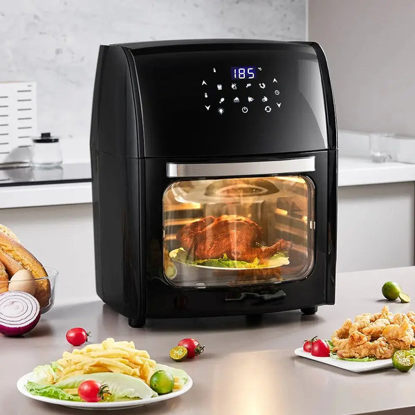 12L Air Fryer with Rotisserie Basket with Automatic Power Off & Memory Function - Vogue Vista UK