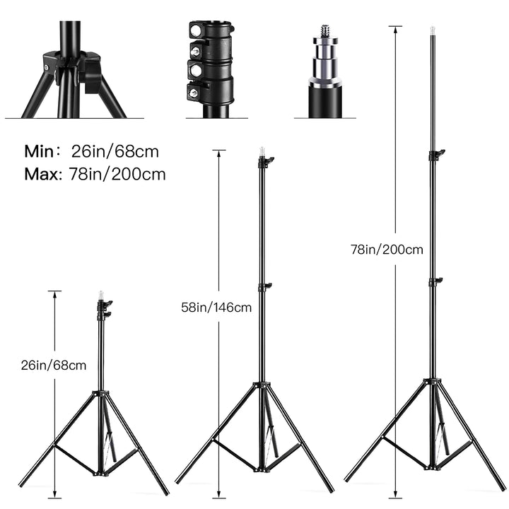 Andoer Studio Photography Light kit Softbox Lighting Set with 85W 2800K-5700K Bi-color for Studio Portrait Product Photo Video - Vogue Vista UK
