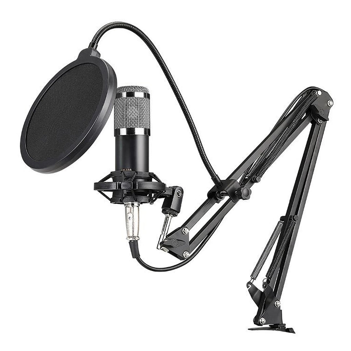 BM800 Professional Condenser Microphone Podcast Live Broadcast Equipment USB MIC Microfone Set Studio Mic with Arm Stand - Vogue Vista UK
