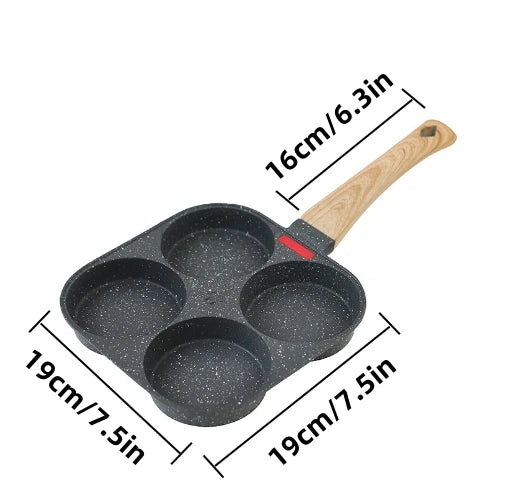 Egg Frying Pan Nonstick Coating Mini Skillet, Comfortable Handle, For Omelettes, Pancakes, And Hamburgers, Outdoor Camping - Vogue Vista UK
