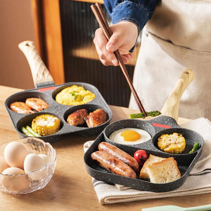 Egg Frying Pan Nonstick Coating Mini Skillet, Comfortable Handle, For Omelettes, Pancakes, And Hamburgers, Outdoor Camping - Vogue Vista UK