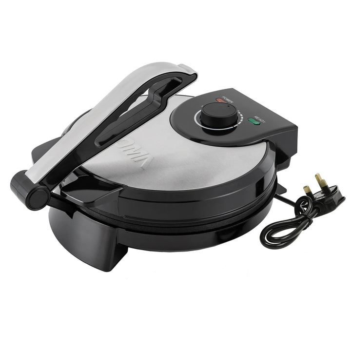Electric Chapati Roti Maker 1200 W Electric Chapati Maker Naan Roti Press Machine Tortilla Maker for Pancakes - Vogue Vista UK