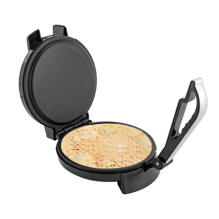 Electric Chapati Roti Maker 1200 W Electric Chapati Maker Naan Roti Press Machine Tortilla Maker for Pancakes - Vogue Vista UK