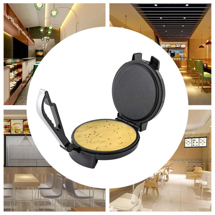 Electric Chapati Roti Maker 1200 W Electric Chapati Maker Naan Roti Press Machine Tortilla Maker for Pancakes - Vogue Vista UK