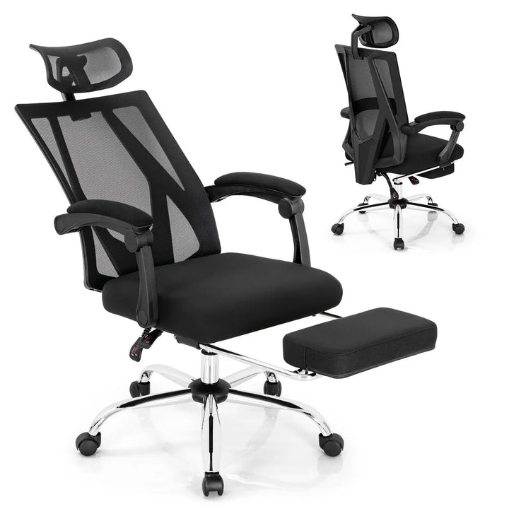 GOFLAME Ergonomic Office Chair Swivel Computer Gaming Desk Chair High Back Reclining - Vogue Vista UK