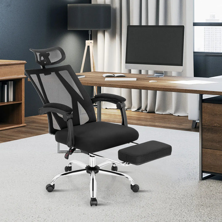 GOFLAME Ergonomic Office Chair Swivel Computer Gaming Desk Chair High Back Reclining - Vogue Vista UK