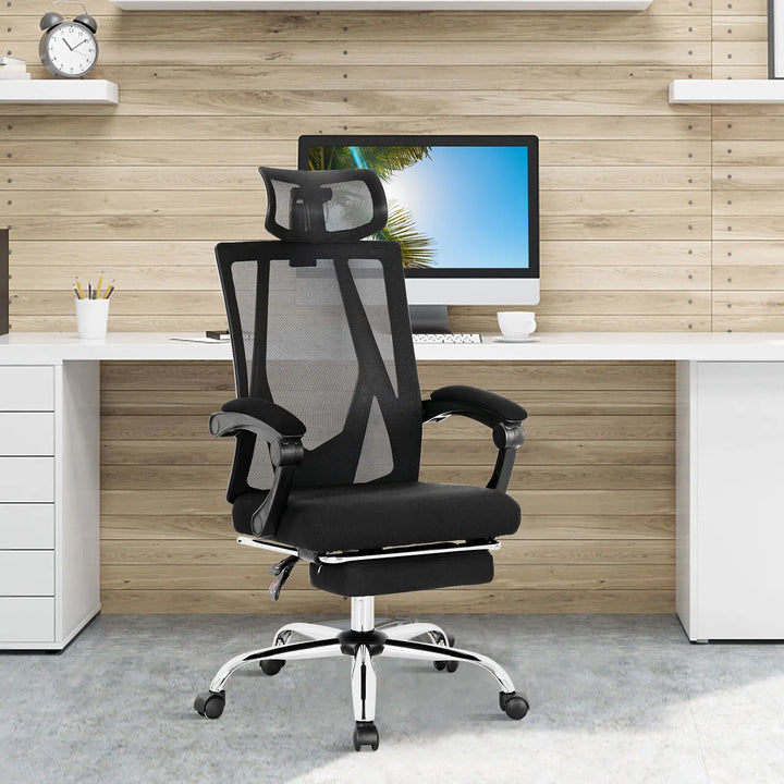 GOFLAME Ergonomic Office Chair Swivel Computer Gaming Desk Chair High Back Reclining - Vogue Vista UK