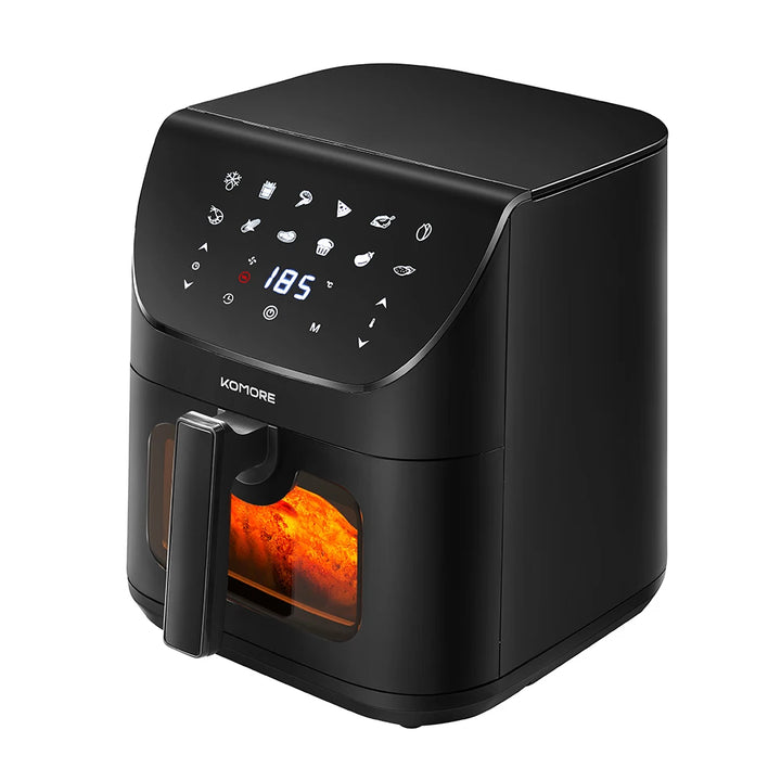KOMORE 1700W 8L Multi-Functional Air Fryer with Twelve Built-in Preset Menus &Digital Display & Timer Function - Vogue Vista UK