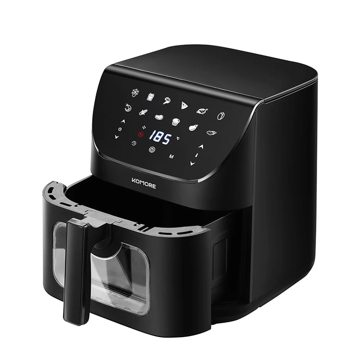 KOMORE 1700W 8L Multi-Functional Air Fryer with Twelve Built-in Preset Menus &Digital Display & Timer Function - Vogue Vista UK