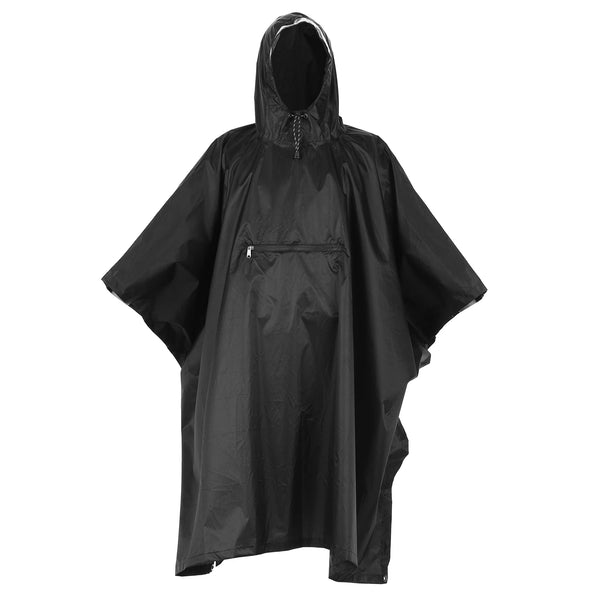 Lixada Hooded Rain Poncho Waterproof Raincoat Jacket Cycle Rain Cover for Outdoor Camping Hiking Fishing - Vogue Vista UK