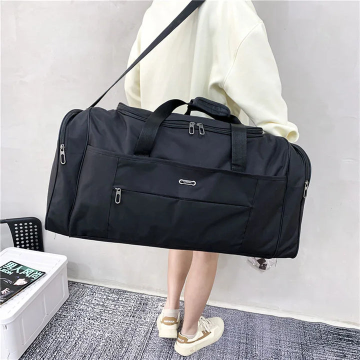 Men Large Holdall Bag Gym Sports Duffle Bag Canvas Travel Weekend Shoulder Bag - Vogue Vista UK
