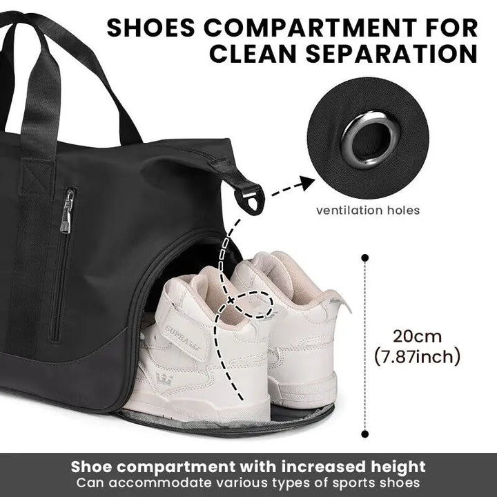 Men Women Gym Duffle Bag Waterproof Large Weekend Travel Sport Holdall Luggage - Vogue Vista UK