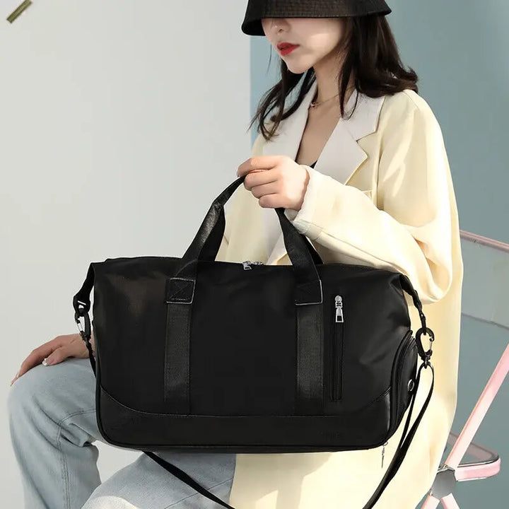 Men Women Gym Duffle Bag Waterproof Large Weekend Travel Sport Holdall Luggage - Vogue Vista UK