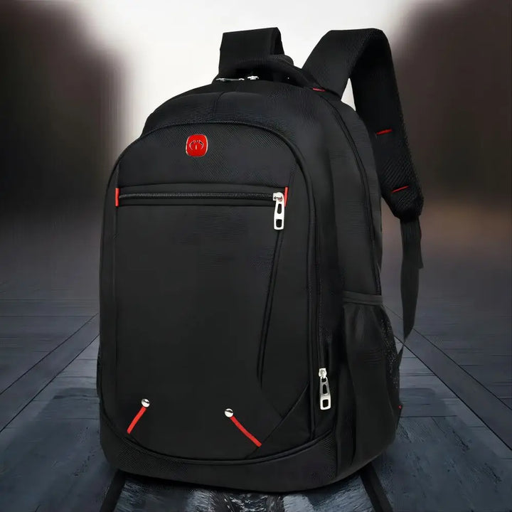Mens Black Large Backpack Rucksack - Outdoor Sport Work School Travel Hiking Bag - Vogue Vista UK