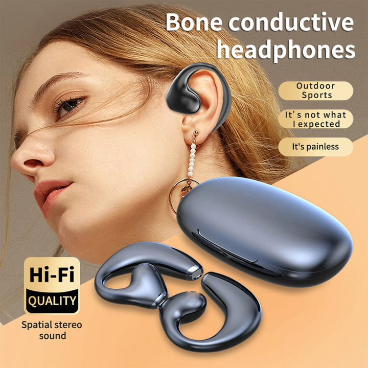 Music Headphones Bone Conduction BT Headset Wireless Gaming Sports Running Headset Earbuds - Vogue Vista UK