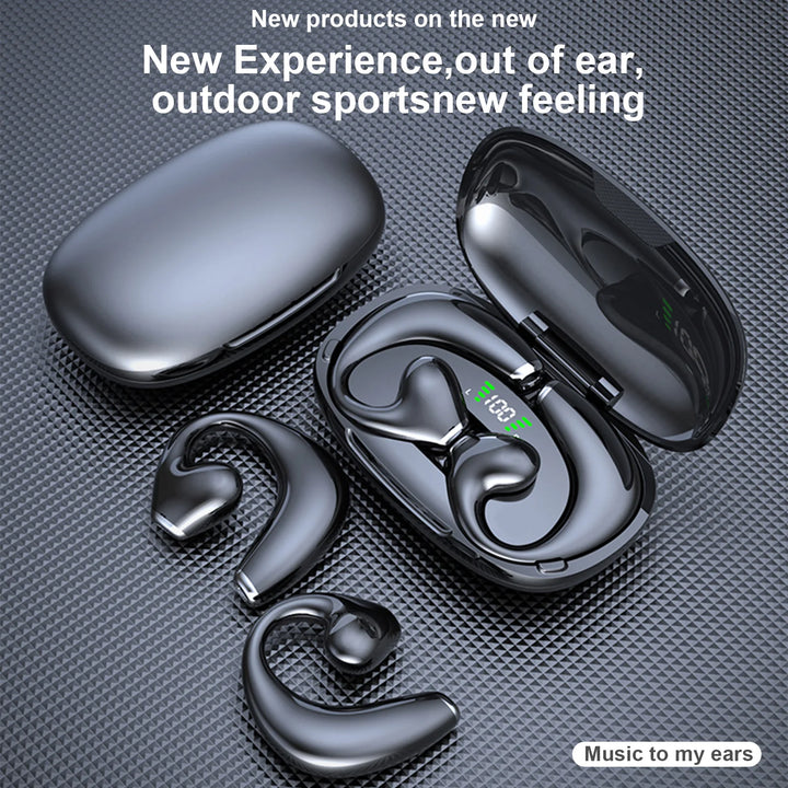 Music Headphones Bone Conduction BT Headset Wireless Gaming Sports Running Headset Earbuds - Vogue Vista UK