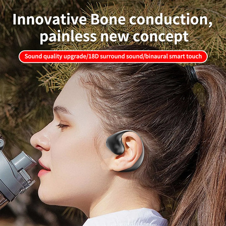 Music Headphones Bone Conduction BT Headset Wireless Gaming Sports Running Headset Earbuds - Vogue Vista UK