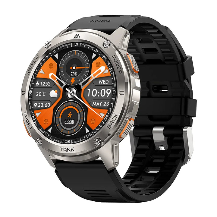 2024 KOSPET TANK T3 Smart Watch For Men 500mAh 60Days Battery IP69K 5ATM Waterproof AMOLED Bluetooth Call Military Men's Watches - Vogue Vista UK