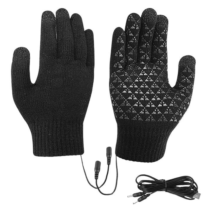 Electric Heated Gloves Winter Warm Gloves USB Touch Screen Gloves Motorcycle Snowboard Cycling Hand Warmer for Driving Skiing - Vogue Vista UK