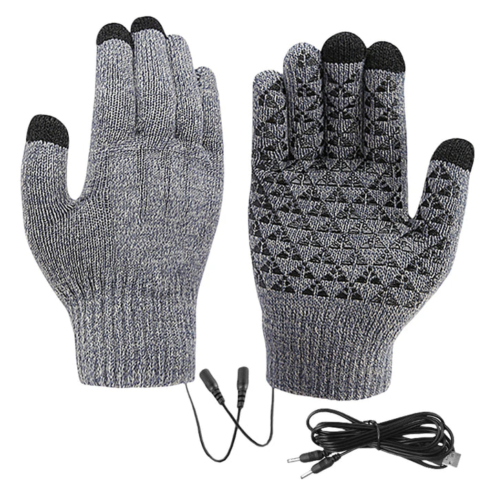 Electric Heated Gloves Winter Warm Gloves USB Touch Screen Gloves Motorcycle Snowboard Cycling Hand Warmer for Driving Skiing - Vogue Vista UK