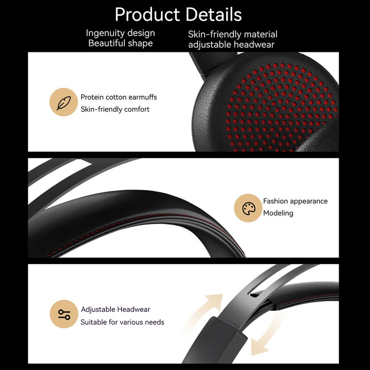 NUROUM HP11-DU Wired Headset AI-based Noise Cancelling USB Headset For Pc Laptop With Microphone - Vogue Vista UK