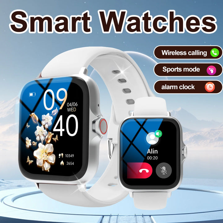 Smart Watch, Sports Modes, Calls, Messages, compatible with Android and iPhone - Vogue Vista UK