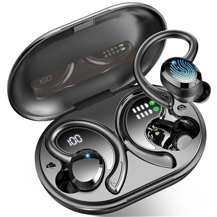 Wireless Earbuds, Bluetooth 5.3 Earbuds Stereo Bass, in-Ear Noise Cancelling Mic, Earphones IP7 Waterproof Sports, 40H Playback. - Vogue Vista UK