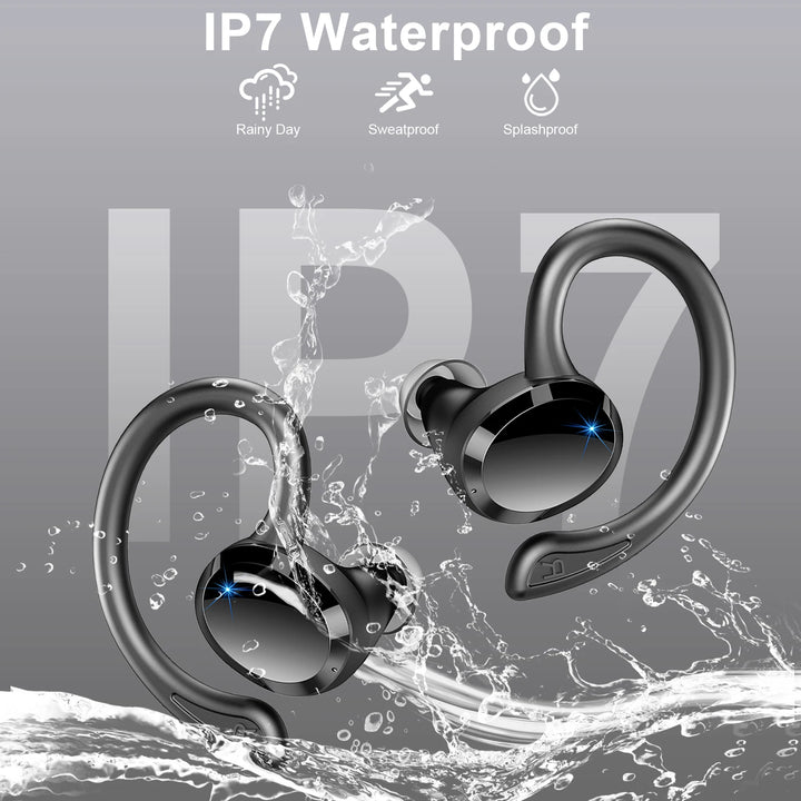 Wireless Earbuds, Bluetooth 5.3 Earbuds Stereo Bass, in-Ear Noise Cancelling Mic, Earphones IP7 Waterproof Sports, 40H Playback. - Vogue Vista UK