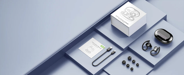 Wireless Earbuds, Bluetooth 5.3 Earbuds Stereo Bass, in-Ear Noise Cancelling Mic, Earphones IP7 Waterproof Sports, 40H Playback. - Vogue Vista UK