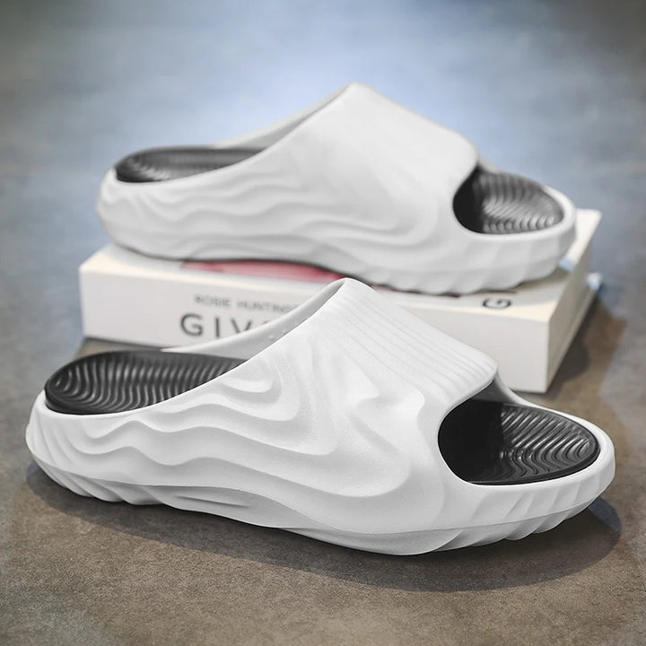 Summer Men's Slippers Outdoor Sandals Beach Comfortable Soft Slides Indoor New Men Casual Shoes Garden Shoes Men Home Slippers - Vogue Vista UK