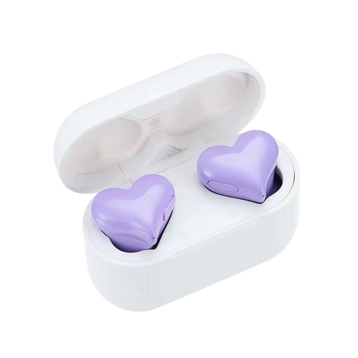 Fashion Wireless Earphones Hi-Fi Stereo Headphones Heartbuds Bluetooth-compatible In Ear Noice Cancelling for Student Girl Women - Vogue Vista UK