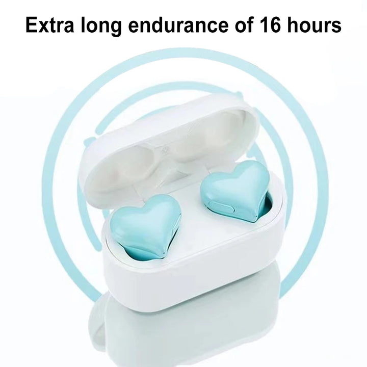 Fashion Wireless Earphones Hi-Fi Stereo Headphones Heartbuds Bluetooth-compatible In Ear Noice Cancelling for Student Girl Women - Vogue Vista UK