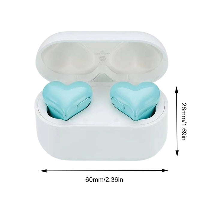 Fashion Wireless Earphones Hi-Fi Stereo Headphones Heartbuds Bluetooth-compatible In Ear Noice Cancelling for Student Girl Women - Vogue Vista UK