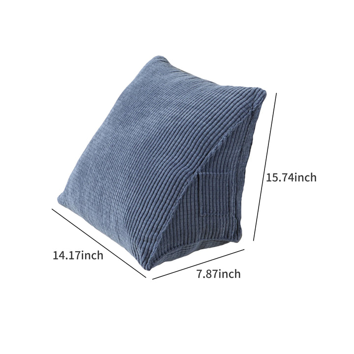 Triangle Pillow Comfortable Reading Pillow With Zip Pocket Triangle Wedge Bolster Small Back Support Pillow Cushie Pillows - Vogue Vista UK