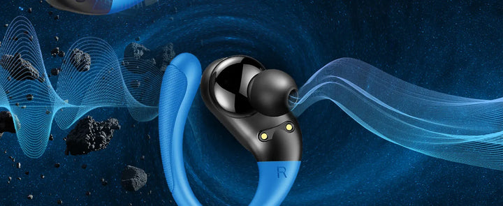 Wireless Earbuds, Bluetooth 5.3 Headphones Sport with ENC Noise Canceling Mic, 50H Stereo Wireless Headphones, Dual LED Display. - Vogue Vista UK