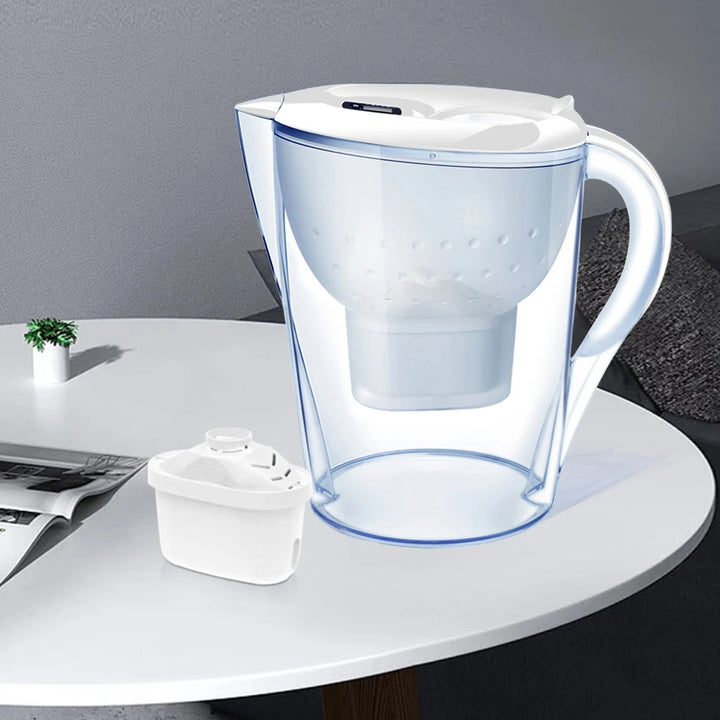 3.5L Water Filter Pitcher Digital Display Water Filter Kettle 4-stages Filtration System for Clean Tasting Drinking Water - Vogue Vista UK