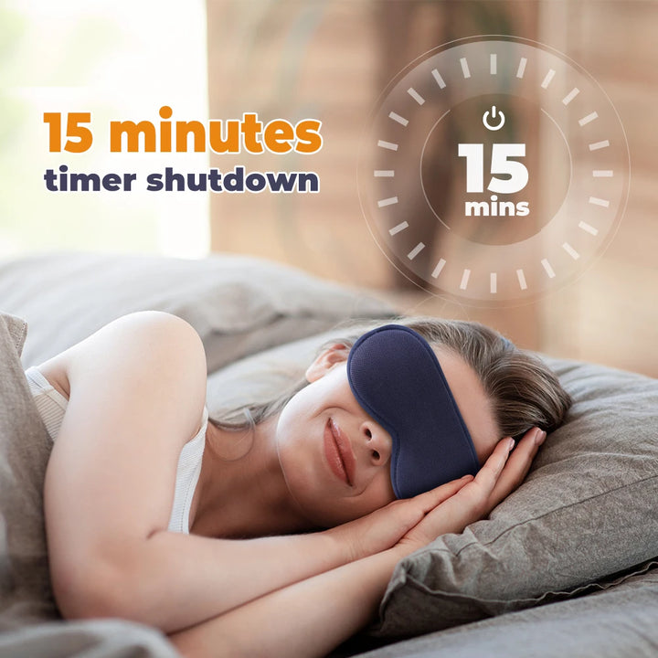 Hot Compress Electric Steam Eye Mask 3D Massage Constant Temperature Smart Timing Sleep Shading Sleeping Mask Eye Relief - Vogue Vista UK