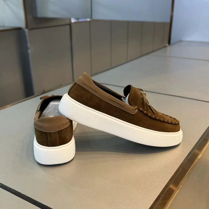 Mens Loafers Casual Leather Shoes for Men Slip on Moccasins Breathable Male Driving Shoes Comfort Soft Dress Footwear Men Shoes - Vogue Vista UK